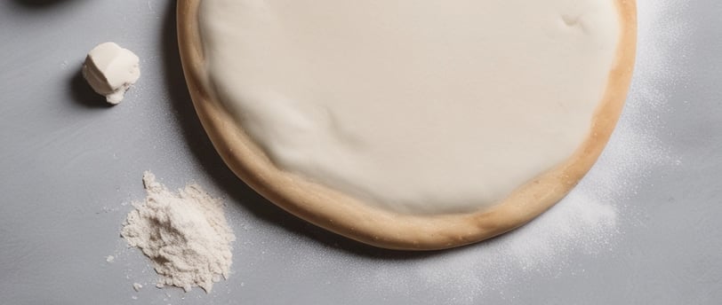 person mixing dough
