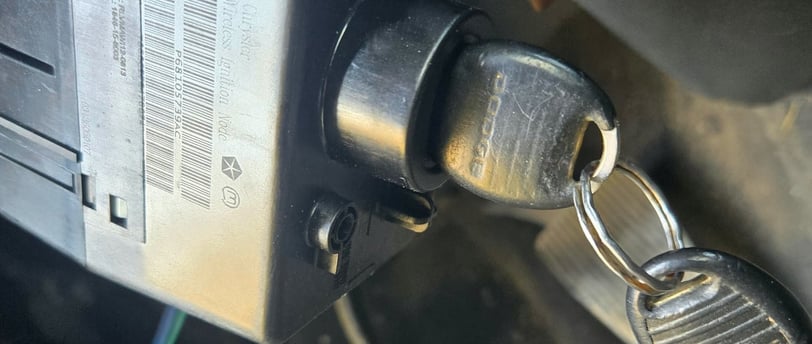 Close up of fixed car ignition representing Local Locksmith of Burnsville ignition repair services