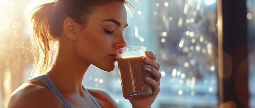 امرأة تشرب