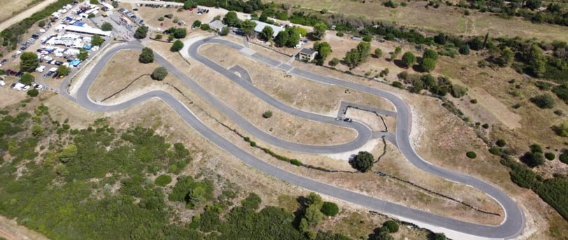 Piste de karting de Grabels vue du ciel