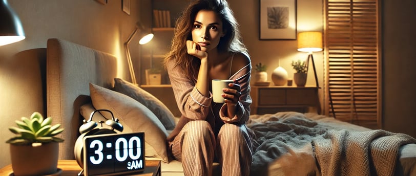 woman suffering from insomnia