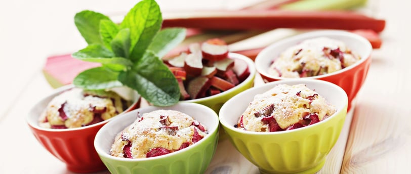 rhubarb muffin