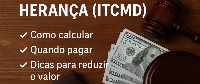 IMPOSTO SOBRE HERANÇA (ITCMD) COMO CALCULAR, QUANDO PAGAR E DICAS PARA REDUZIR O VALOR