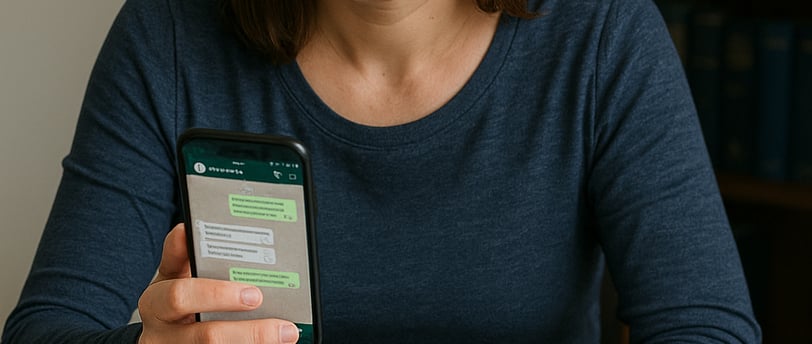 Posso usar provas de prints de WhatsApp em um processo