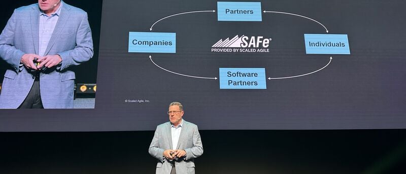 Steve Elliot, CEO of Scaled Agile, Inc. during SAFe Summit Sorrento April 8-9