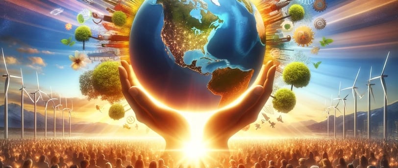 lejra holding a globe in hands 