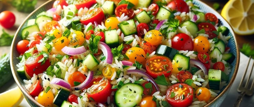 lejra salad veggies rice