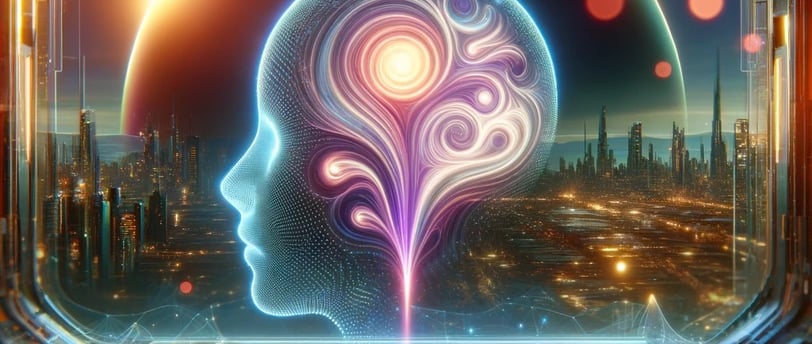 a human head with a brain map of a brain