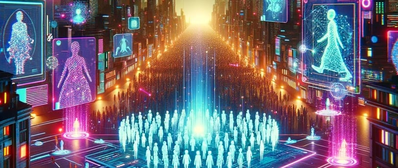 a futuristic cityscape