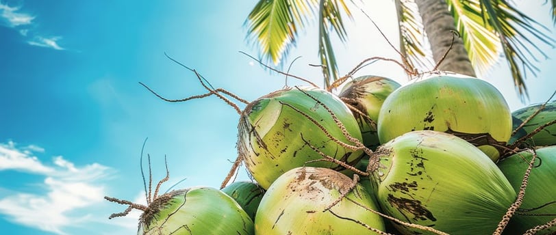 Agua de coco para hidratar