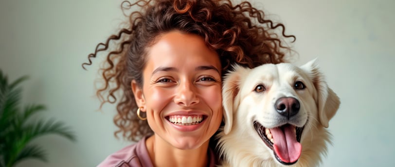 Pessoa feliz com o Pet