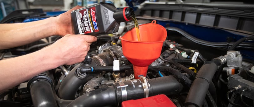 AMSOIL Motor Oil Change