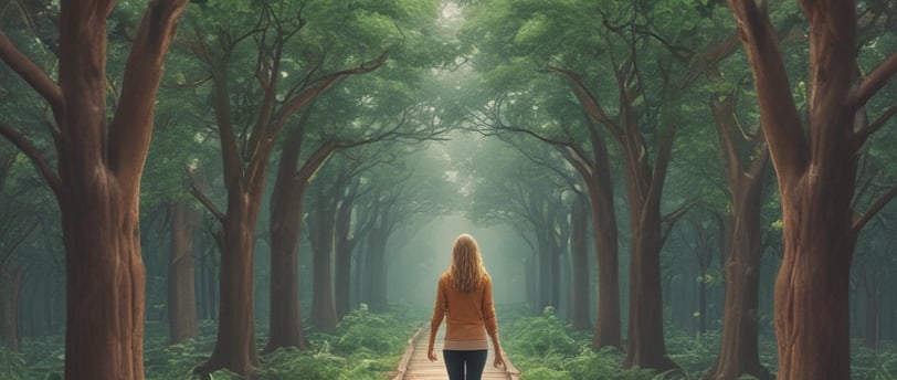 A person journaling as part of their personal growth journey.