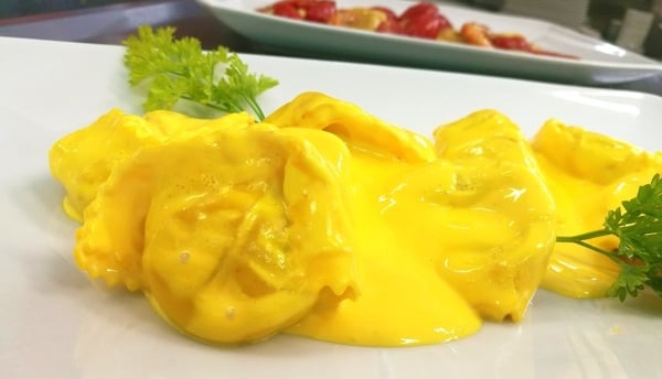 agnolotti allo zafferano