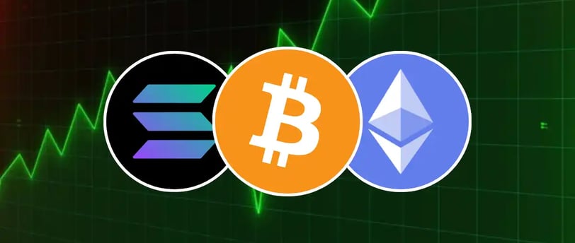 The Cryptocurrency Market at a Crossroads: Will Bitcoin, Ethereum, and Solana Make Their Next Big Mo