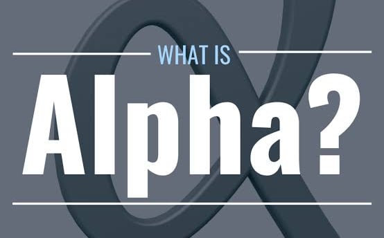 What is alpha in the stock market
