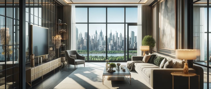 Render de interior de apartamento.  Tours virtuales.