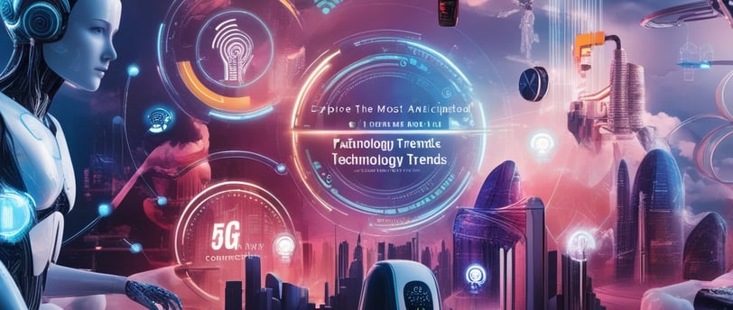 robô apresentando tendências de tecnologia