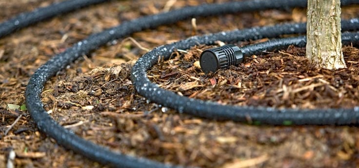 Soaker hose drip irrigation