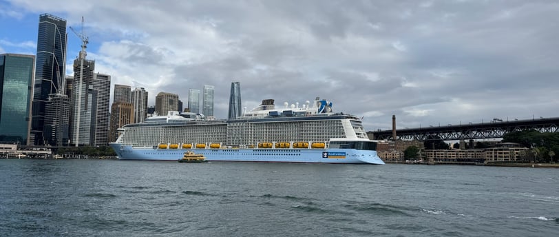 Quantum of the Seas docked in Sydney