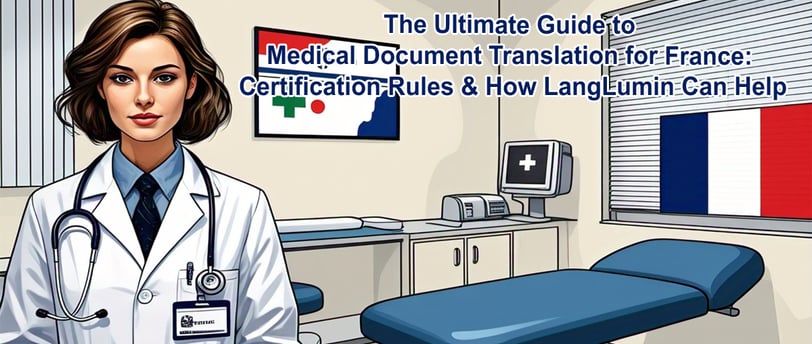 The Ultimate Guide to Medical Document Translation for France: Certification Rules & How LangLumin Can Help