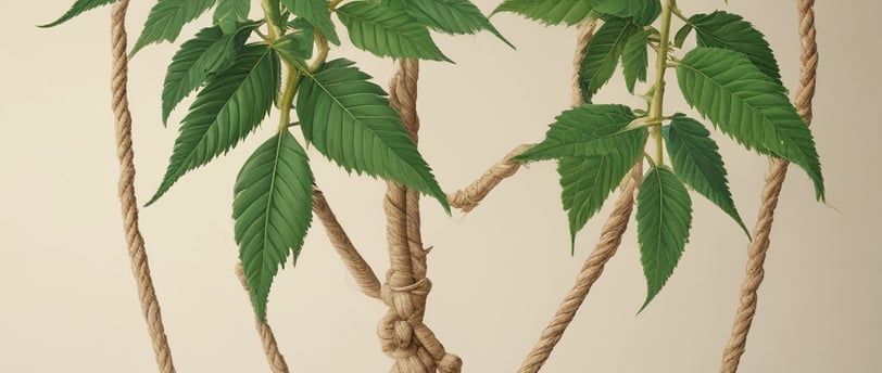 rope made from the hemp plant