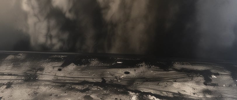 smoke damage following a fire