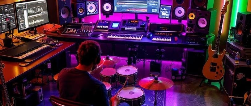 Renting a music studio for a day and work on some new songs.
