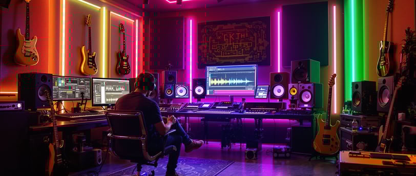 Renting a music studio for a day and work on some new songs.
