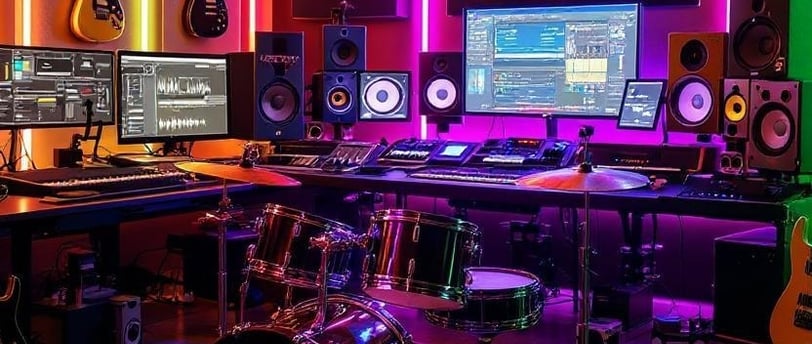 Renting a music studio for a day and work on some new songs.