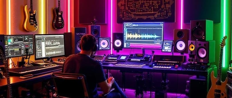 Renting a music studio for a day and work on some new songs.