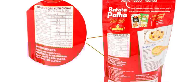 Elaboração de Rótulo Nutricional