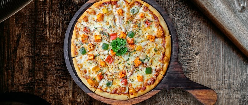 pizza casera hecha en casa