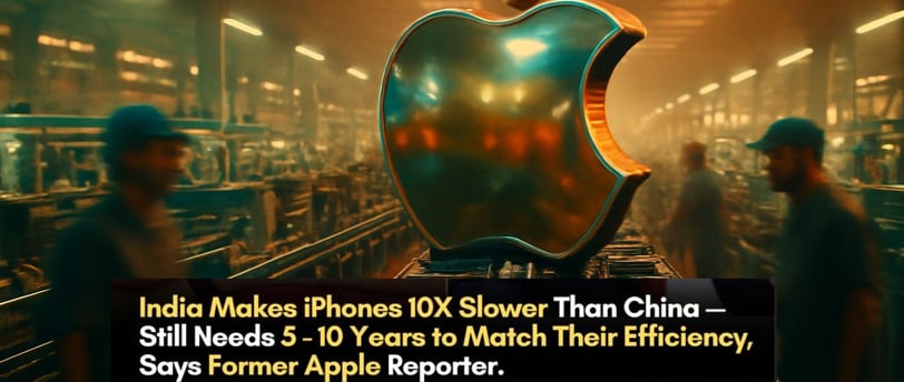 India makes iphones slowly