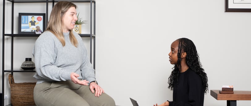 Joanna consulting patient