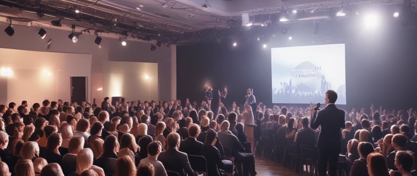 glass walled building