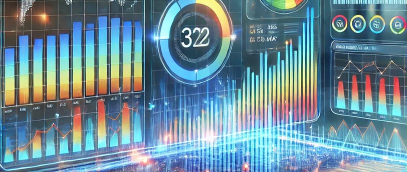 ecran futuriste avec des données