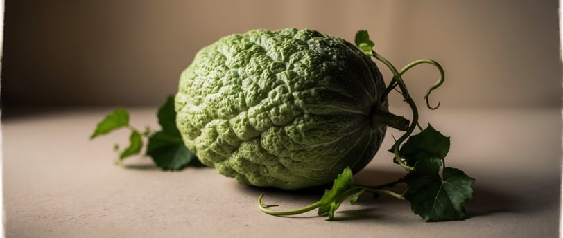 a green vegetable with a leafy green plant