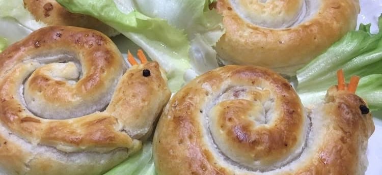 lumache di pasta sfoglia 