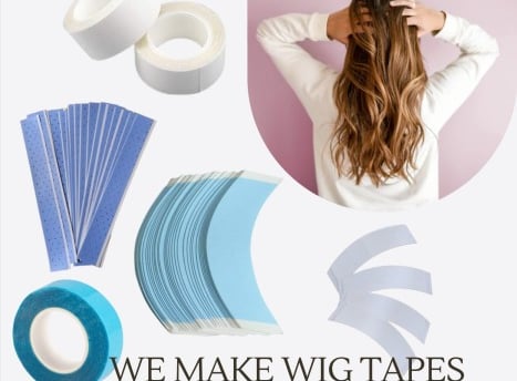 Various kinds of wig tapes