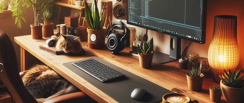 perfect work from home set-up