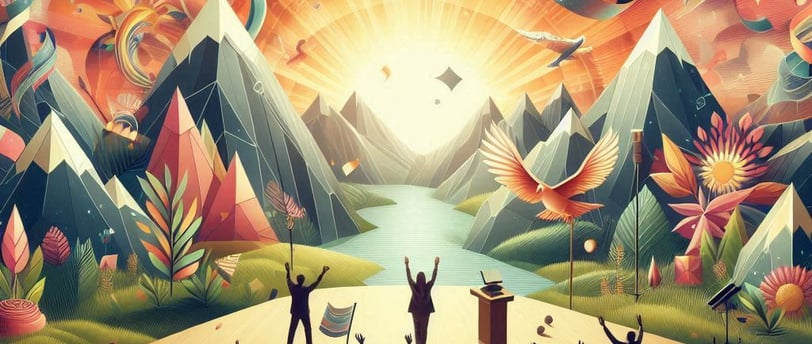 worship God with worship flags