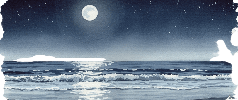 genAI_watercolor_nightbeach