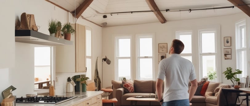 photo of white staircase