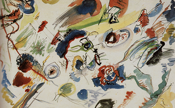 Détail d'un tableau de Kandisky pour introduire l'article de blog de Xirkys "Art abstrait : naissance et peintres"