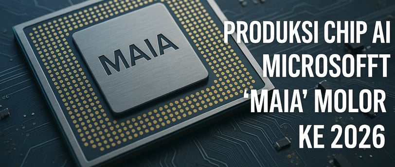 Microsoft Tantang Nvidia dalam Produksi Chip AI : Luncurkan “Maia” Molor Pada Tahun 2026 | NuntiaNews