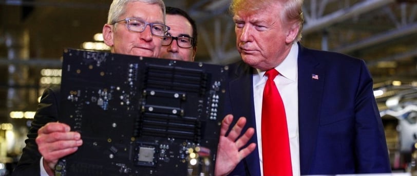 Saham Apple turun setelah pengumuman tarif baru oleh Presiden Trump