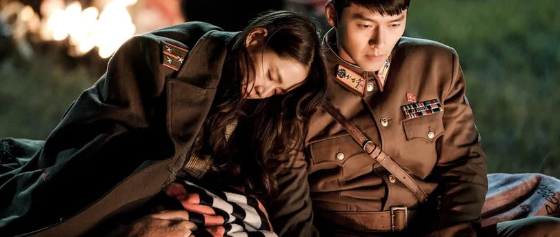 Os protagonistas do Dorama "Pousando no Amor"