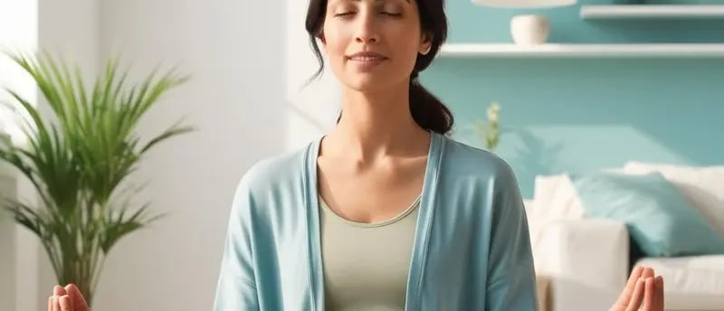 femme marocaine moderne qui gère son anxiété avec relaxation