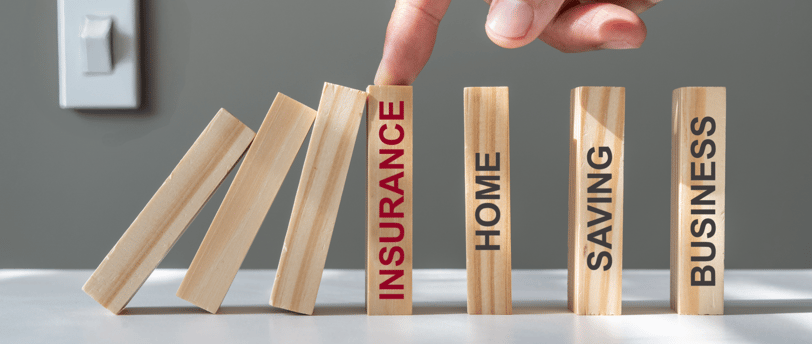 blocks falling but insurance protects the assets